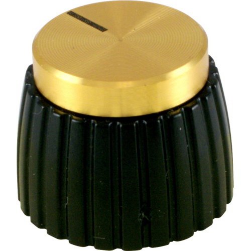 Marshall Style Gold Round Shaft Push On Knob Single Marshall Style Gold Round Shaft Push On Knob Single
